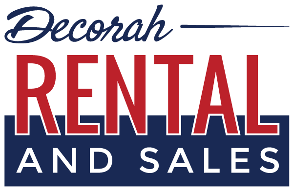 This image has an empty alt attribute; its file name is DecorahRental-2020Logo.png